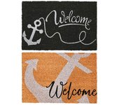 DKD Home Decor Felpudo de la Marca, Color Multicolor, de Goma (60 x 40 x 1,5 cm) (2 Unidades) S3042145 - EAN: 8424002040710