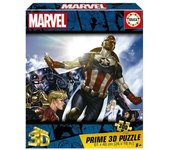 Educa - Puzzle Infantil de 300 Piezas. Marvel 3D Prime Lenticular Puzzle. Medidas: 61 x 46 cm. Recomendado a Partir de 6 años (20346)