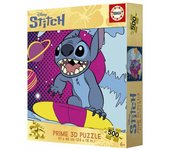 Educa - Puzzle de 500 Piezas para Adultos | Stitch 3D Prime Lenticular Puzzle. Incluye Pegamento Fix Puzzle. Medidas: 48 x 34 cm. A Partir de 11 años (20272)