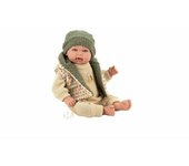 ARIAS-Muñeco Elegance 45 cm MIES con Mecanismo lloro. Vestido con un Conjunto en Tonos Beige y Verde. Incluye Chupete. Juguete Niños Todas Las Edades (ARI65399)