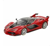 Burago Maqueta coche Ferrari FXX-K #88 1:18, Hypercar de competición, acabado Rosso Corsa, Puertas y capó de apertura manual, Carrocería en die-cast, Motor híbrido, Modelo de colección (78082)