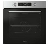 Candy C-Bake 800 CA6 NP5B3EHTX, Horno Multifunción, 78L, WIFI, 2 Bandejas 1 Rejilla, Limpieza Hidrolítica, Convección+Ventilador Snapfix, 12 Funciones, Mandos Push&Pull, Puerta 2 Cristales, Negro-Inox