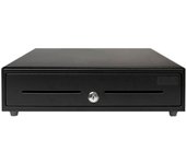 UNYKAch Cajón Portamonedas UNYCASH con 4 Compartimentos para Billetes y 8 Departamentos para Monedas, Cajón Plug & Play y Conector RJ-11, Compatible con Todas las Impresoras Térmicas del Mercado
