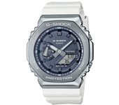 CASIO Reloj Analógico para Unisex-Adultos de Cuarzo con Correa en Acero Inoxidable GM-2100WS-7AER