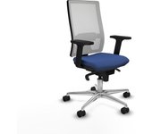 Horna sincro malla blanca bali azul marino brazos 2D base aluminio ruedas 65mm nailon