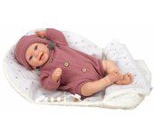 ARIAS-Reborn 45 cm ANGÉLICA. Bebé Realista con Ropa Rosa. Incluye Nana, Chupete, chupetero, pañal, Libro de Familia y Certificado de autenticidad. Juguete Niños +3 años (ARI98186)