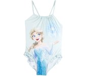 Disney Frozen 2 - Disfraz entero 1 pieza playa piscina - niña - Producto original con licencia oficial, 1804 Amarillo, 4 años