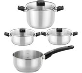 Pack batería de cocina elite monix m240001/ cazo ø14cm/ ollas ø24cm/ cacerolas ø20 - 24cm/ acero inoxidable/ apta para inducción