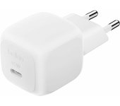 Belkin Cargador de Pared Compacto de 45 W, Carga rápida por USB-C Power Delivery para Apple iPhone 16, 16 Plus, 16 Pro, 16 Pro MAX, iPhone 15 Series, Samsung Galaxy S25, iPad, AirPods y Otros, Blanco