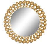 Espejo de pared home esprit dorado 70 x 3 x 70 cm