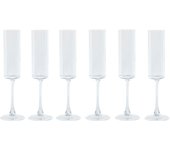 Copa achatada champán y cava home esprit transparente cristal 160 ml (6 unidades)