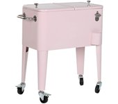 Nevera portátil home esprit rosa acero polipropileno 74 x 43 x 80 cm