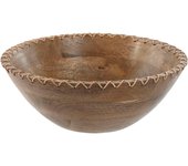 Ensaladera Home ESPRIT Natural Ratán Madera de Mango 30 x 30 x 12 cm - Marca: Home ESPRIT - EAN: 8424002147778