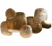Decoración de pared home esprit dorado moderno 80 x 6,5 x 48 cm