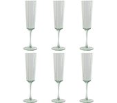 Set de Copas Home ESPRIT Verde Cristal 6 x 6 x 23,7 cm (6 Unidades) - Marca: Home ESPRIT - EAN: 8424002157449