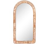 Espejo de pared home esprit natural cristal tropical 61,5 x 7 x 117 cm