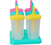 Edco 76264 Cubitera para Helados, Recipientes para Helados Caseros, 4 uds, Multicolor