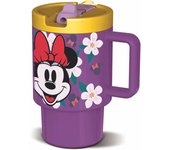 Taza infantil de plástico con tapa de 530 ml de Minnie