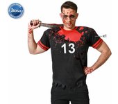 Atosa disfraz camiseta jugador rugby sangriento hombre adulto M