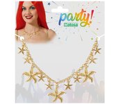 Accesorio para disfraz dorado collar