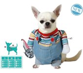 ATOSA Disfraz para Mascota muñeco Halloween Multicolor con Mono