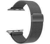 Correa Intercambiable KSIX Metal, Compatible con Series Urban Mini y Apple Watch 38/40/41mm, Negro