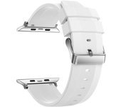 Correa Intercambiable KSIX Buckle, Compatible con Series Urban y Apple Watch 42/44/45/49mm, Blanco