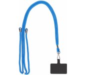 KSIX smart your tech Colgante para móvil Universal con Tarjeta adaptadora, Largo 160 cm, Azul