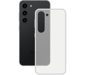 KSIX smart your tech Funda Flexible para Galaxy S23+, Antihuellas, Resistente, Ligera, Compatible con Carga inalámbrica, Transparente