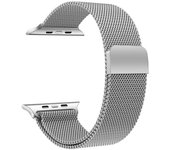 Correa Intercambiable KSIX Metal, Compatible con Series Urban Mini y Apple Watch 38/40/41mm, Pleateado