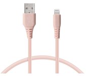 Cable de Carga Lightning a USB-A KSIX, Made For iPhone, Compatible Carga rápida y transmisión de Datos, 1 Metro, Rosa