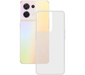 KSIX smart your tech Funda Flexible para OPPO Reno 8 Lite 5G, Antihuellas, Resistente, Ligera, Compatible con Carga inalámbrica, Transparente
