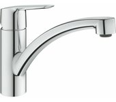 GROHE Start, Grifo de cocina (caño bajo, talla M, menor consumo de agua), cromo, 31138002