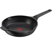 Tefal Aroma On - Sartén de aluminio fundido 24 cm recubrimiento titanio antiadherente y thermosport, aptas para todo tipo de cocinas, base gruesa adecuada para inducción