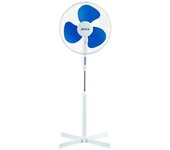 Jocca - Ventilador de Pie 40W| 3 Velocidades| Cabezal Reclinable Oscilación 90º| Diamétro 40cm| Altura Ajustable| 3 Aspas| Silencioso