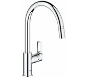 Grohe Start Loop QuickFix - Grifo monomando de cocina extraíble, Caño alto, Cromo, ref. 30560000