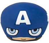 CERDÁ LIFE'S LITTLE MOMENTS Juguete para Perros de Marvel - Color Azul - Diseño de la Cara de Capitán América - Tamaño 8x7x8cm - Juguete de Perro de Látex - Producto Original Diseñado en España