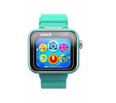 VTech - Kidizoom Smartwatch MAX Aguamarina, Reloj Inteligente para niños, Doble cámara de Fotos, vídeos, Juegos, Pantalla táctil Horizontal, Versión ESP