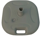 Marbueno base sombrilla plástico 45x45x14 cm 20l blanco jardin, piscina y terraza 10500