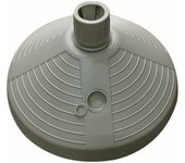 Marbueno base sombrilla redonda plástico 38x38x14 cm 10l blanco jardin, piscina y terraza 10502
