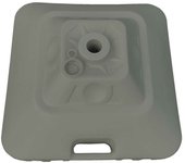 Marbueno base sombrilla cuadrada plástico 45x45x27 cm 30l blanco jardin, piscina y terraza 10498
