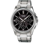 Reloj Hombre Casio ENTICER GENT Negro Plateado (Ø 35 mm)