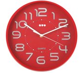 Reloj de Pared Versa Rojo Plástico 3,7 x 30 x 30 cm - Marca: Versa - EAN: 8420327330192
