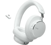 AKG N9 Hybrid Over-Ear Auriculares - Sonido Inalámbrico Cristalino, Cancelación de Ruido Adaptativa, Calidad de Llamadas Certificada por Zoom, 100h de Batería, Bluetooth, USB-C, Blanco