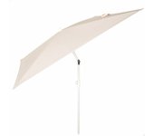 AKTIVE Sombrilla terraza rectangular 180 x 145 cm beige, 4 varillas, mástil inclinable, protección UV30, estructura de acero resistente, optima para balcones, jardines y exteriores (61145)