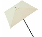 AKTIVE 61126 - Sombrilla jardín y terraza exterior cuadrada antiviento 3x3m, Estructura de aluminio, fácil de plegar e instalar, Altura 2,7m, Protección UV50, Sombrillas terraza, parasol jardín