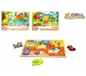 Provisional *puzzle madera 3d encajable animales30x21 cm 3 modelos