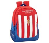 Safta Mochila Escolar Real Sporting De Gijon Oficial 320x160x440mm