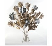 DKD Home Decor Decoración de Pared de la Marca Dorado Metal Cobrizo Claro (108 x 10 x 117.5 cm) (Referencia: S3019080)
