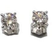 PENDIENTES ORO 18K CON DIAMANTE DE LABORATORIO